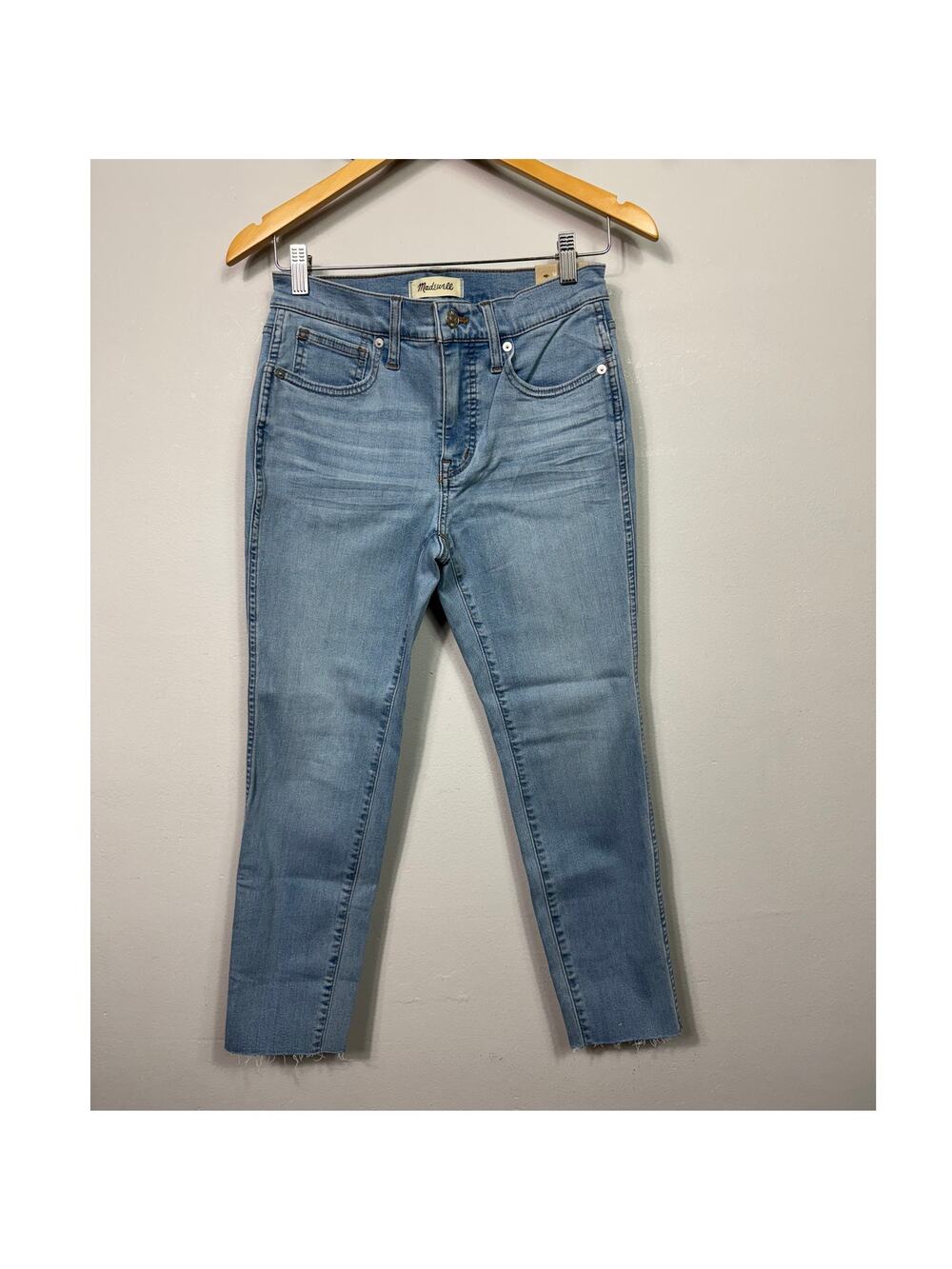 New Madewell 10" High Rise Skinny Crop in Charlemont Wash Women's Size P27